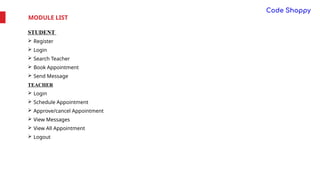 Web-Based Student-Teacher Appointment Booking System for Efficient ...