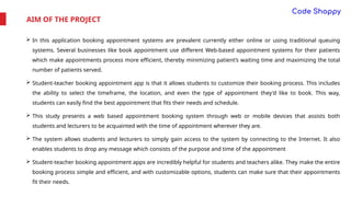 Web-Based Student-Teacher Appointment Booking System for Efficient ...