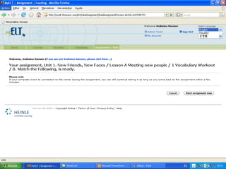 Student Tutorial Sign In Student Tutorial My Elt | PPT