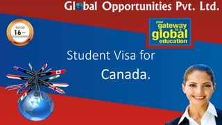Student Visa for
Canada.
 