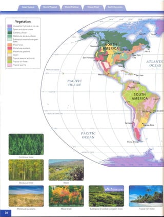 Recife"
..
IPACIFIC
OCEAN
0' -­ EQUATOR -+---- --+_------+-------+-------,..--- ----.f....:lO:;n.----~- ...:::-_+--_:f_n_""-+_---
Vegetation
Con iferous forest
Unclassified highlands or ice cap
Tundra and alpine tundra
Coniferous forest
Midlatitude deciduous forest
Subtropical broadleaf evergreen
forest
Mixed forest
Midlatitude scrubland
Midlatitude grassland
Desert
Tropical seasonal and scrub
D Tropical rain forest
D Tropical savanna
Deciduous forest Desert
Tropical rain fo restSubtr opical broadleaf evergreen forestMixed forestMiolatitude scru bland
 
