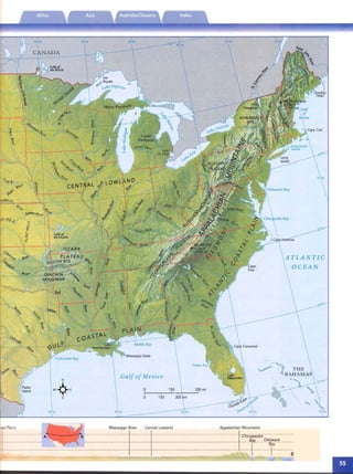 · ..
I
95'W 9WW
~River
d Hills
ATLANTIC
OCEAN
-eat Plains Appalachian Mountains
________j-_c_h_e~fr~~keDe~~~---_
- -------L---J-----F---------s_ _ _ _ _ _ ~ _C.. _
 