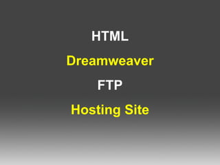 HTML Dreamweaver FTP Hosting Site