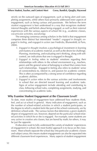 Student and teacher engagement | PDF