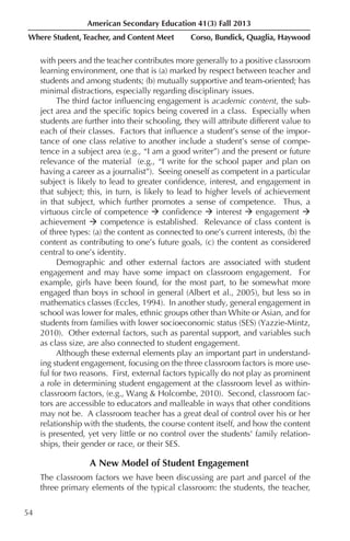 Student and teacher engagement | PDF