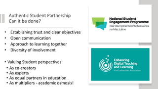 Student as Partners and Co-Creators in Enhancing Digital Teaching and Learning