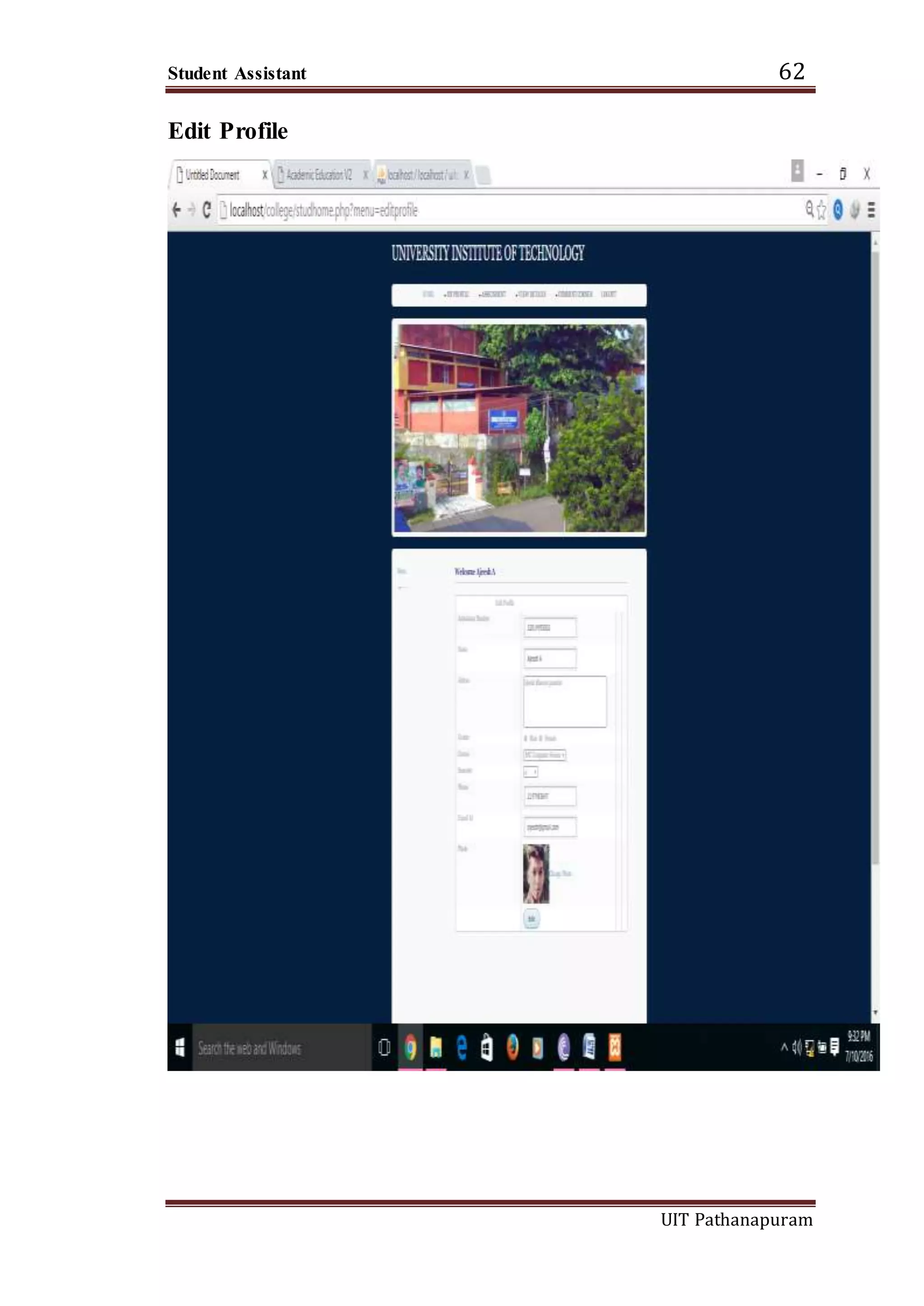 Student Assistant 62
UIT Pathanapuram
Edit Profile
 