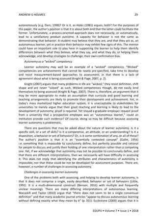 Student autonomy | PDF