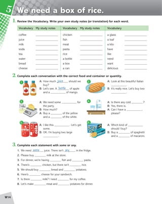 Student book workbook