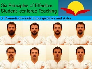 3. Promote diversity in perspectives and styles
Six Principles of Effective
Student–centered Teaching
28
 