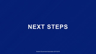 NEXT STEPS
Student Government Association 2015-2016
 