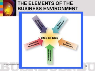 THE ELEMENTS OF THE BUSINESS ENVIRONMENT 