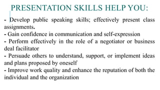Chapter 7 Presentation skills (Slides cô Phương) | PDF