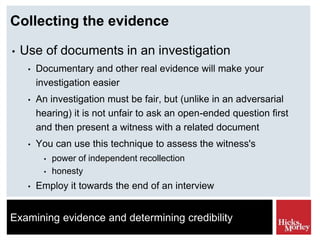 Student Conduct Investigations - Examining Evidence and Determining ...