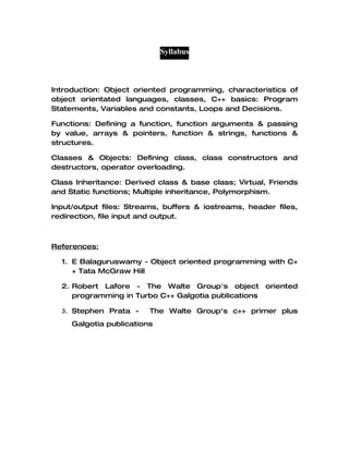 Course Break - C++ Language | PDF