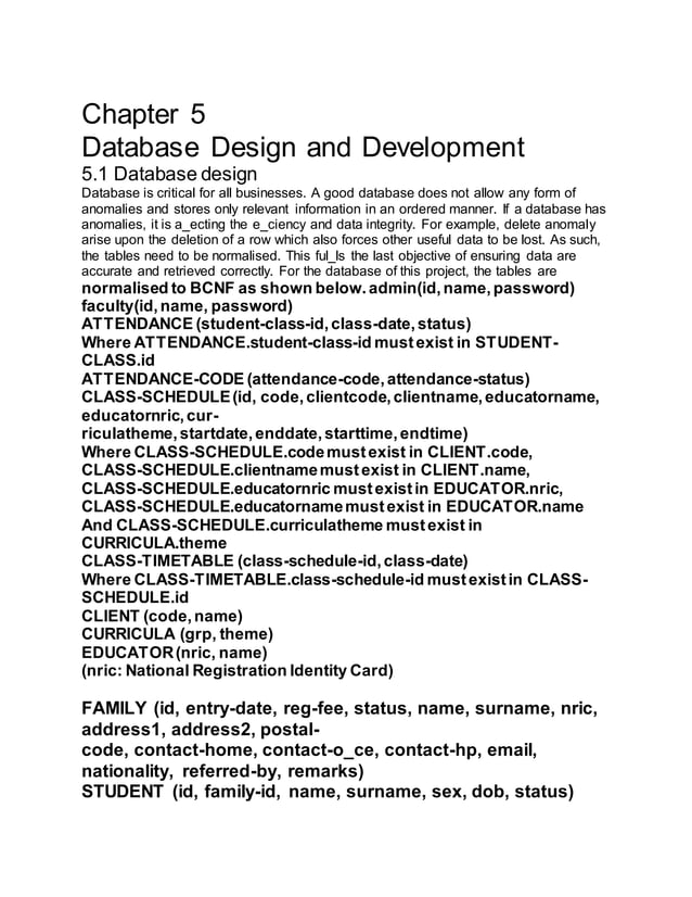 Student database management system PROJECT | DOCX