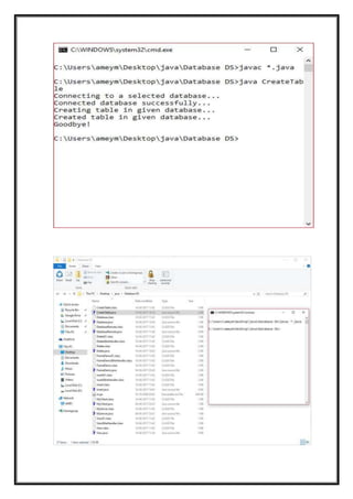 Report on mini project(Student database handling using RMI) | DOCX