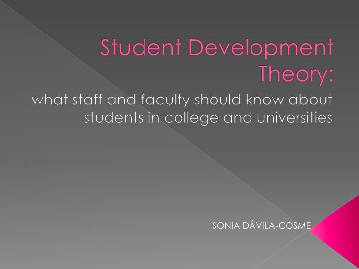 student development theory cheat sheet