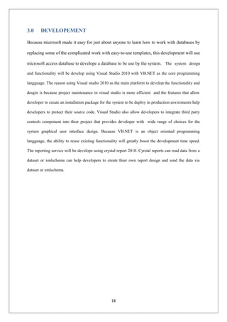 A sample of ADDIE model Documentation of System Development in ...