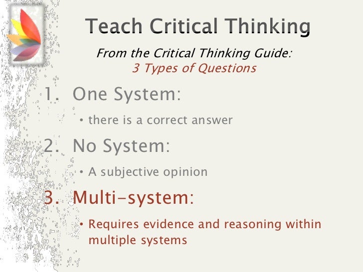 Critical thinking questions quiz picture