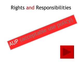 Rights and Responsibilities AUP (acceptable use policy)