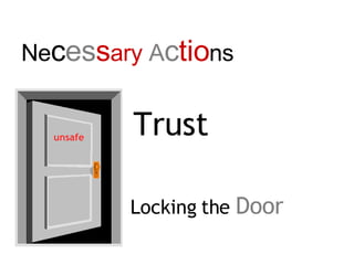 Ne c es s ary A c tio ns Trust Locking the Door unsafe