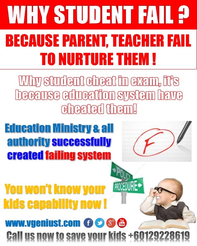 Student fail because parent, teachers fail to nurture them