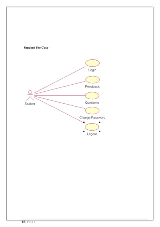 15 | P a g e
Student Use Case
 