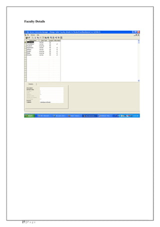 27 | P a g e
Faculty Details
 
