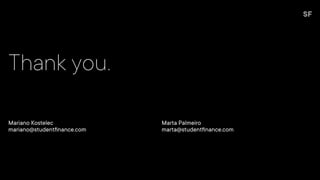 StudentFinance Series A pitch deck