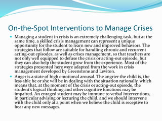 Guidelines for Handling a Student in Crisis | PPTX
