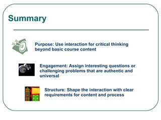 Course Instructions Interaction Student Interaction | PPT