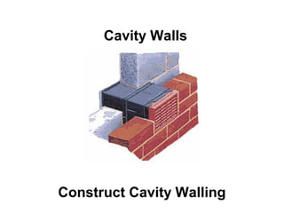 Cavity Walls
Construct Cavity Walling
 