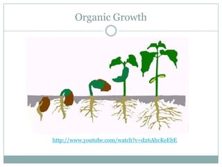Organic Growth




http://www.youtube.com/watch?v=d26AhcKeEbE
 