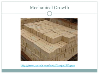 Mechanical Growth




http://www.youtube.com/watch?v=qbnLiUtqzu0
 