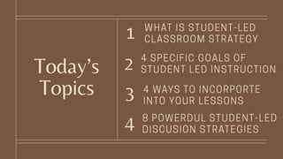 Today’s
Topics
1
2
3
4
 