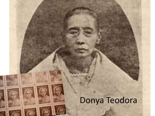 DoñaTeodora, who first discover he had a talent for poetryDonyaTeodora