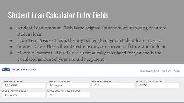 student loan cal