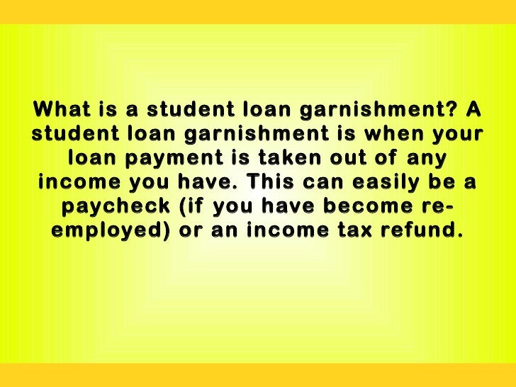 Student loan garnishments secrets revealed on student loan garnishments