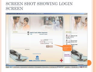 SCREEN SHOT SHOWING LOGIN
SCREEN
Location Of
Client
Location Of
Client
 