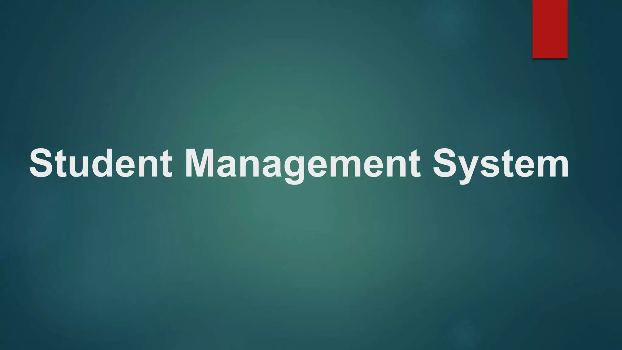 Student Management System of database system.pptx