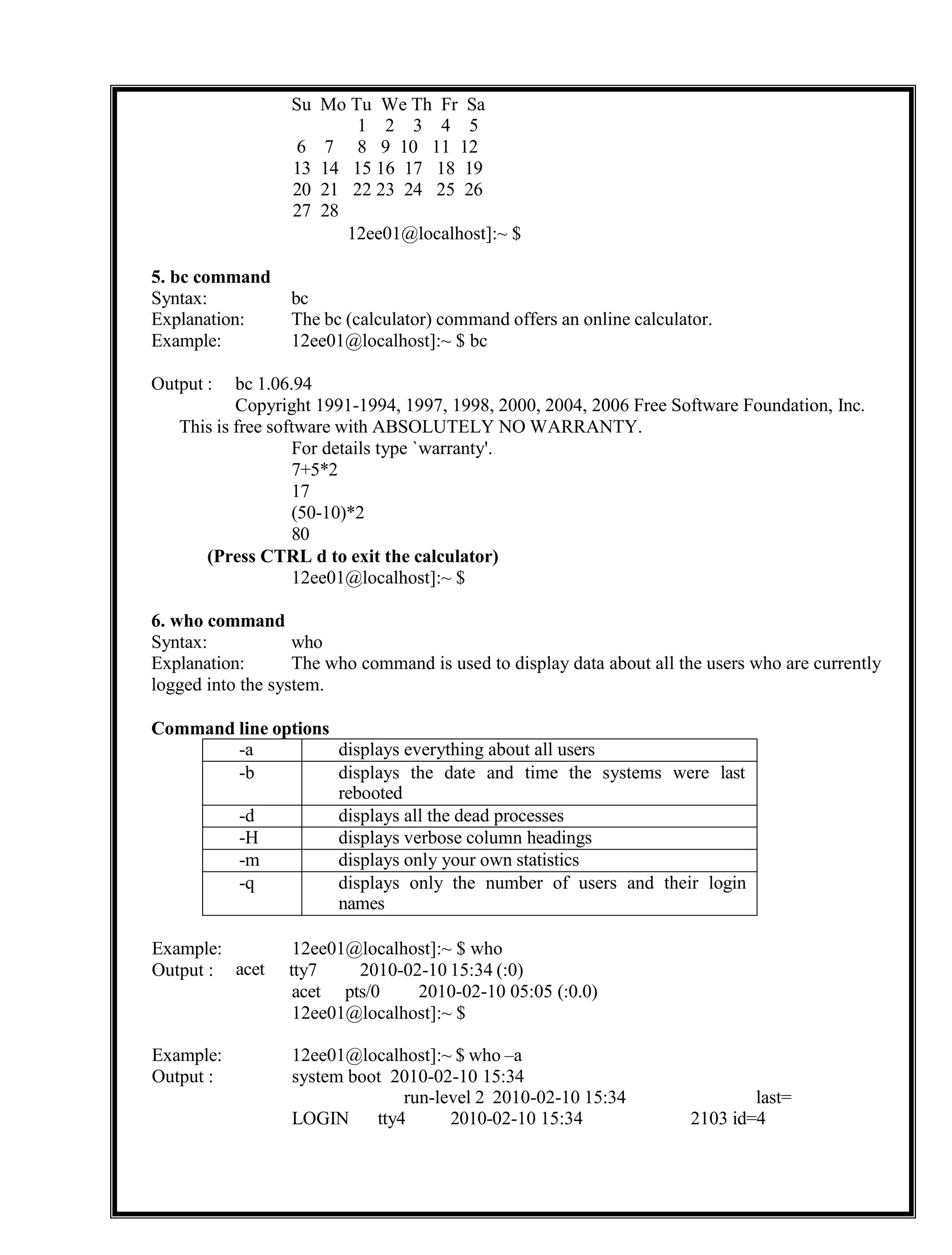 Student manual CSBS (2).pdf for operating systems lab | PDF