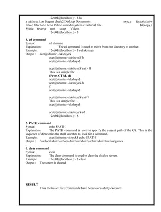 Student manual CSBS (2).pdf for operating systems lab | PDF