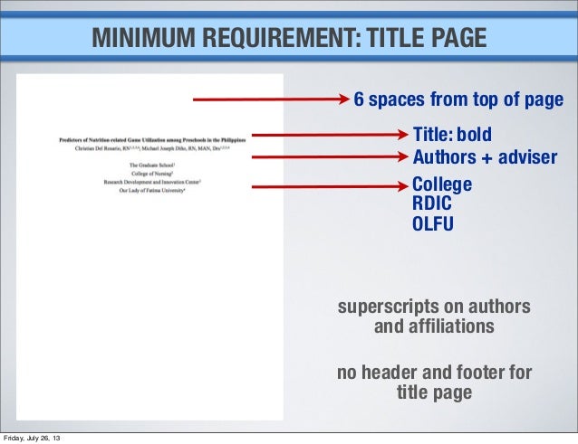 IMRAD FORMAT FOR OLFU STUDENTS orient copy