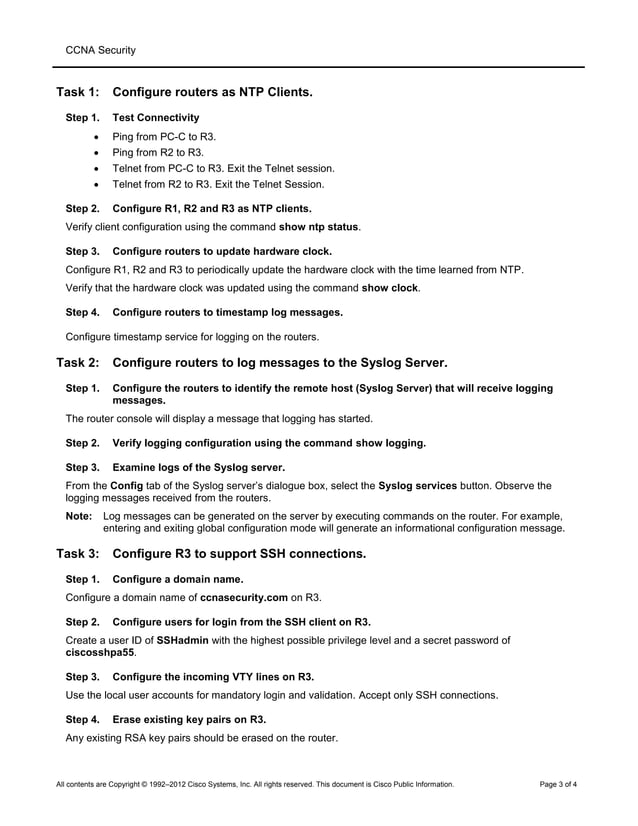 Student packet tracer manual v1.1 | PDF