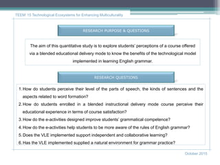 Student perception of the use of a blended learning model to improve ...