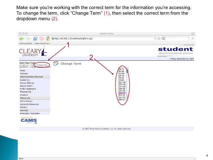 Student Portal Tutorial Student Portal Tutorial