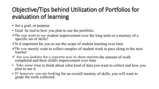 Student Portfolio.pptxTesting -Evaluation | PPT | Free Download