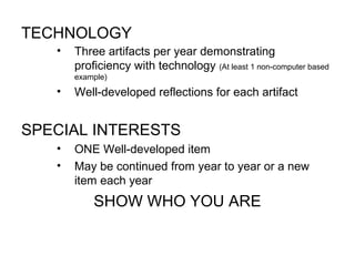 Student portfolios | PPT