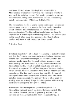 Student POST Database processing models showcase the logical s.docx